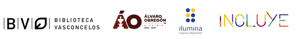 Alianzas: Biblioteca Vasconcelos · Alcaldía Álvaro Obregón · Ilumina · Incluye